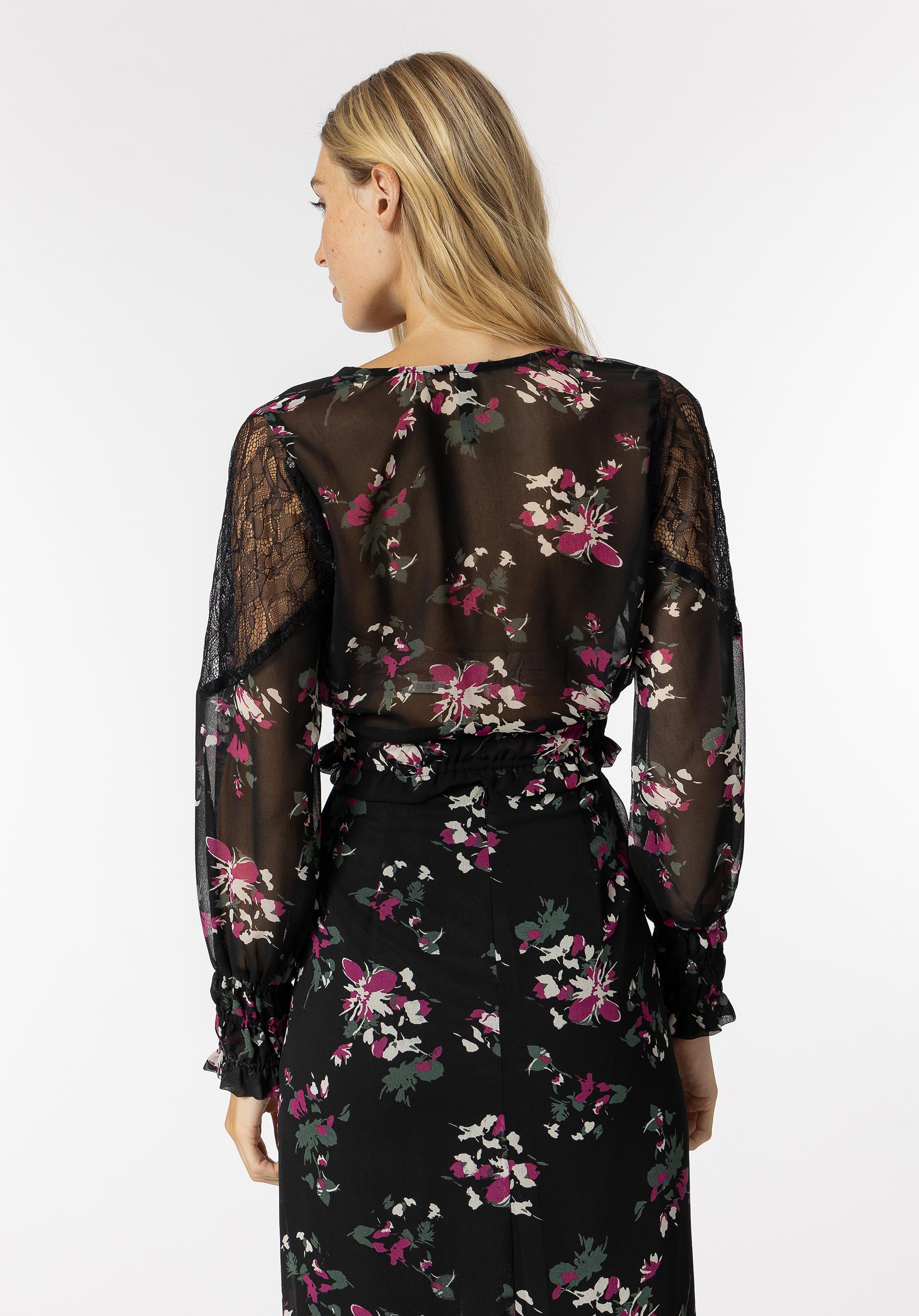Blusa Cropped Estampado Floral