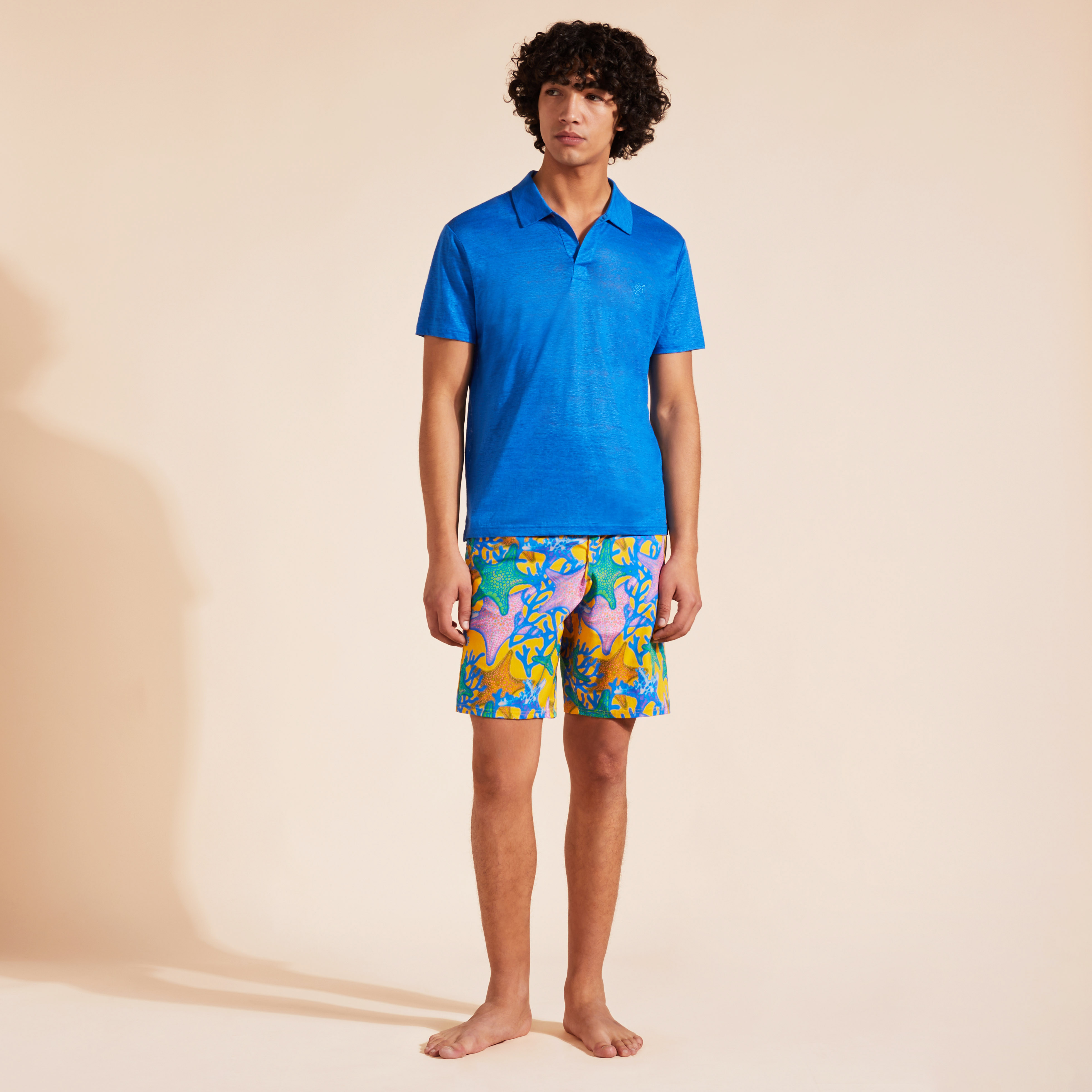 Polo en jersey de lin homme uni | Site Vilebrequin | PYRE9O00