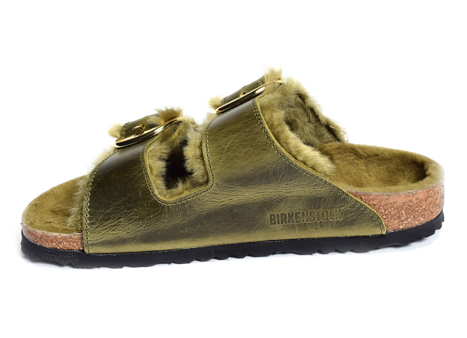 Arizona big buckle shearling kaki