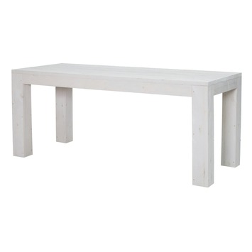Eettafel Liefburg wit steigerhout 76 x 180 cm