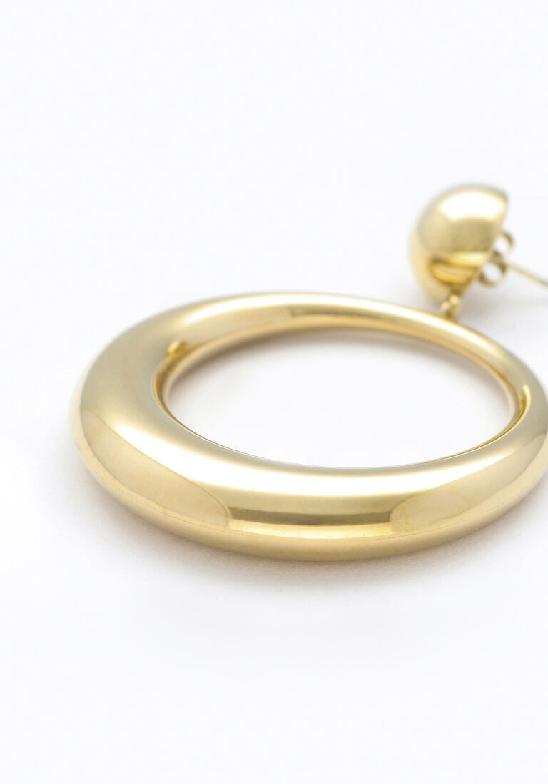 NOTRE-V gouden notre-v oorbellen x bo - hoops