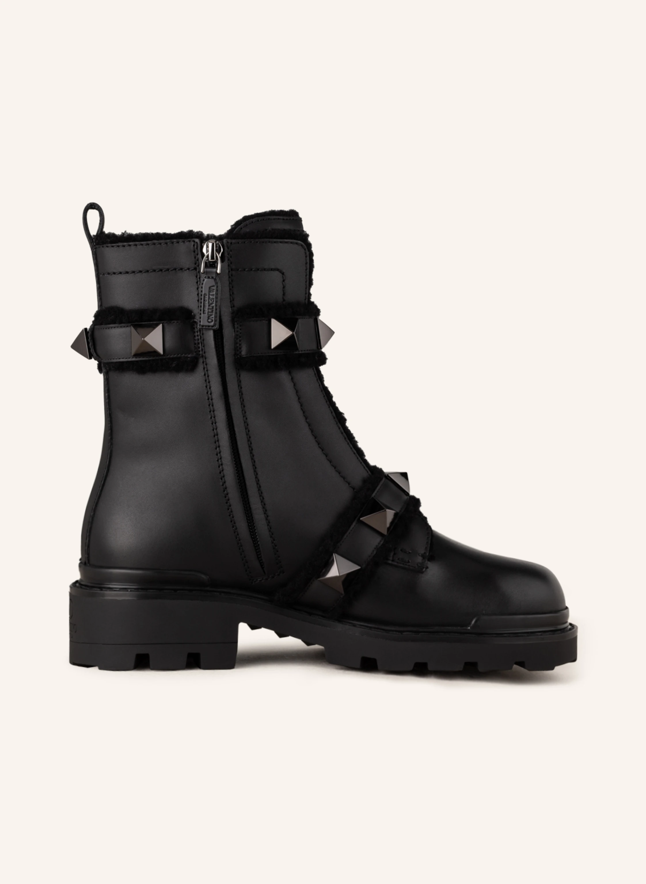 VALENTINO GARAVANI Biker Boots ROMAN STUD