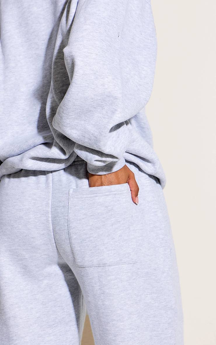 Gris Cendré Pantalon De Jogging Petite À Jambe Droite