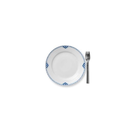 Royal Copenhagen Prinsesse Desserttallerken, Hvid, Ø19 cm