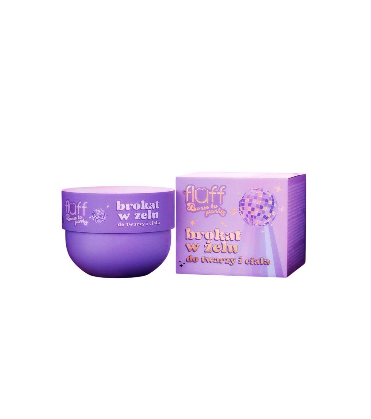 Fluff - *Born to Party* - Gel com glitter para rosto e corpo
