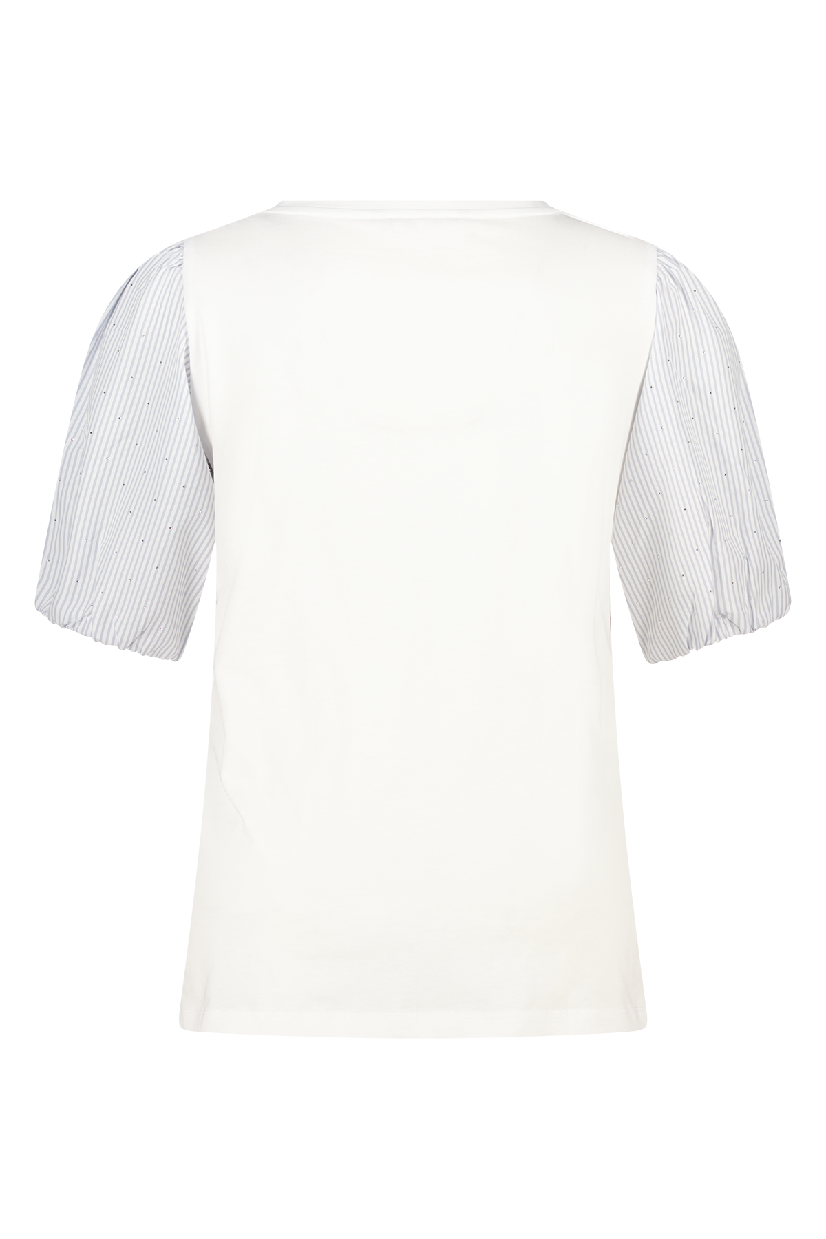 T-shirt met pofmouw Wit