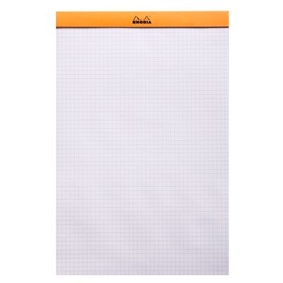 Rhodia - Bloc notes - A4 + - 80 pages - petits carreaux - 80g - orange