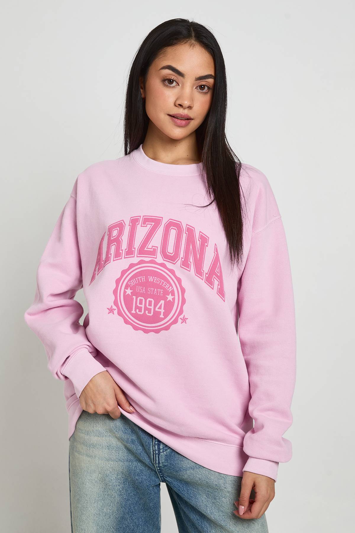 boohoo Sweat-shirt Imprimé Arizona Effet Délavé