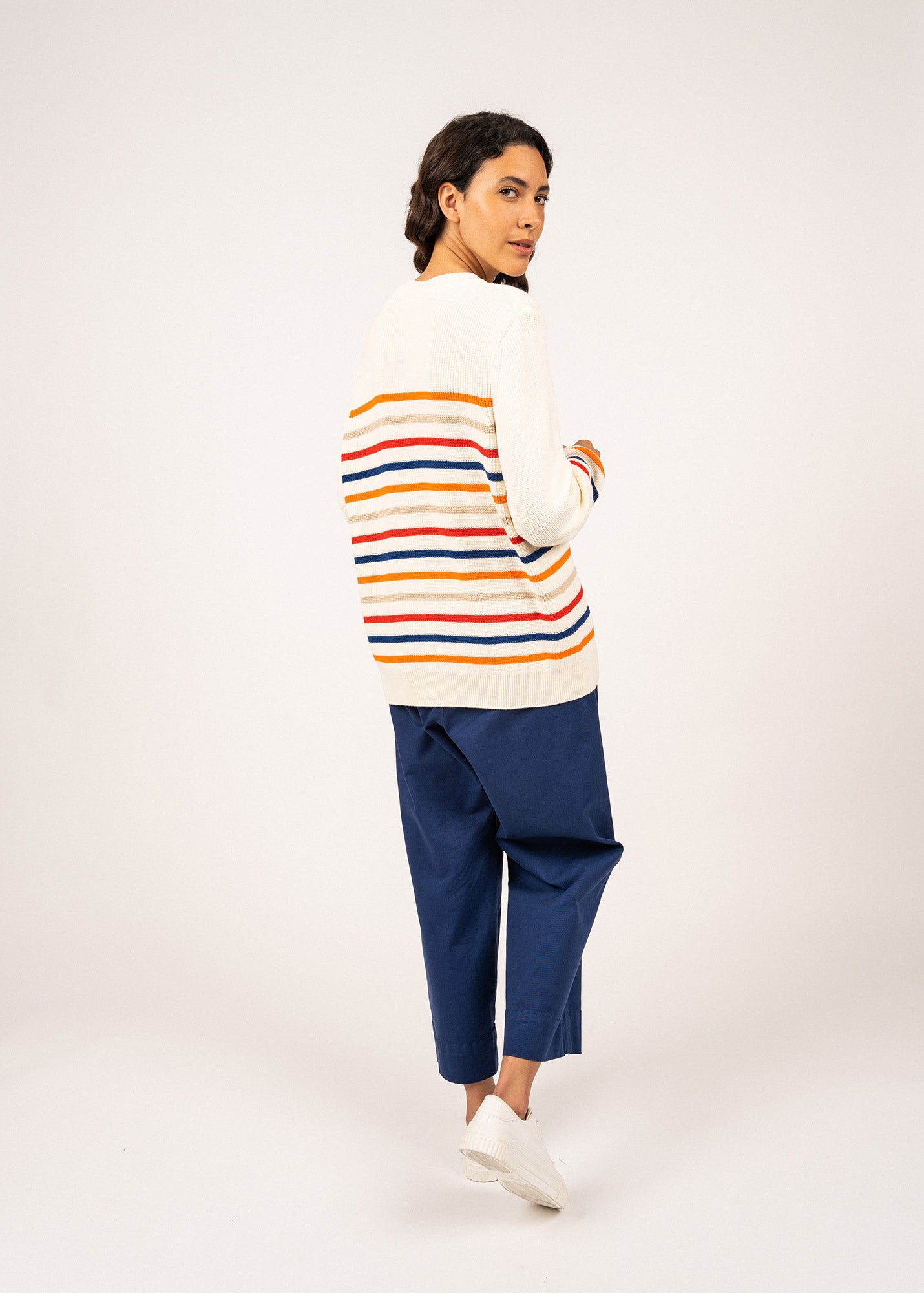Pull en coton esprit marin Locmaria