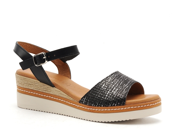 Eva frutos nu pieds talons femme 569 noir