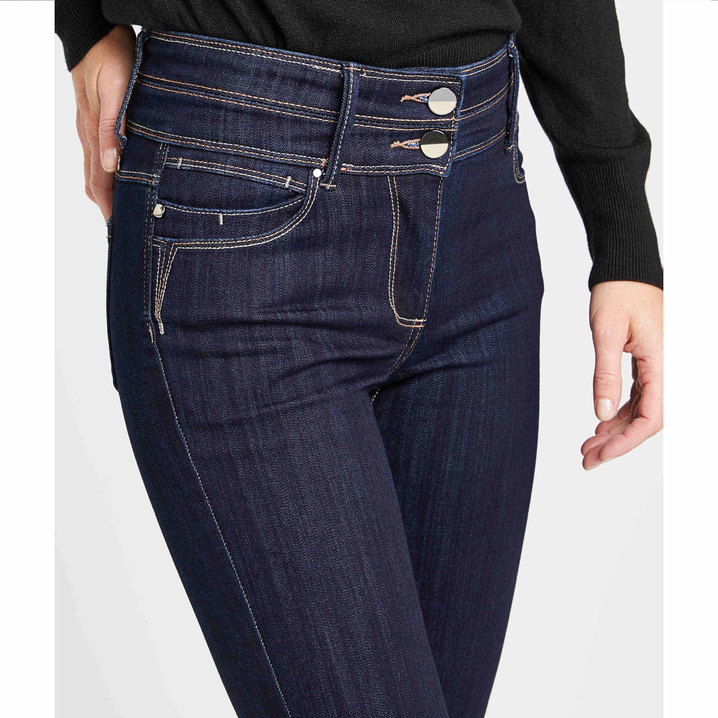 Jean droit taille haute ROME femme - BRUT