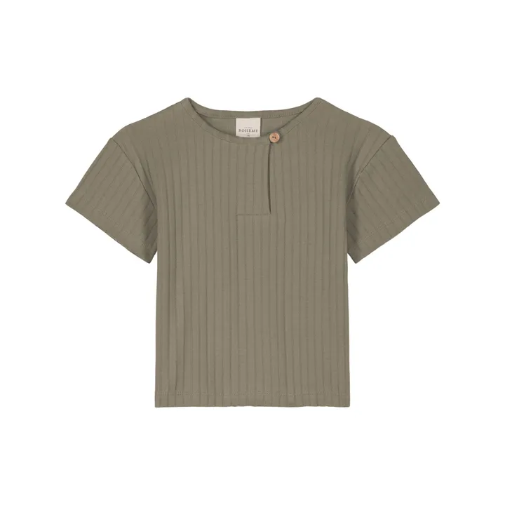Studio Bohème T-shirt Orso Côtelé | Taupe