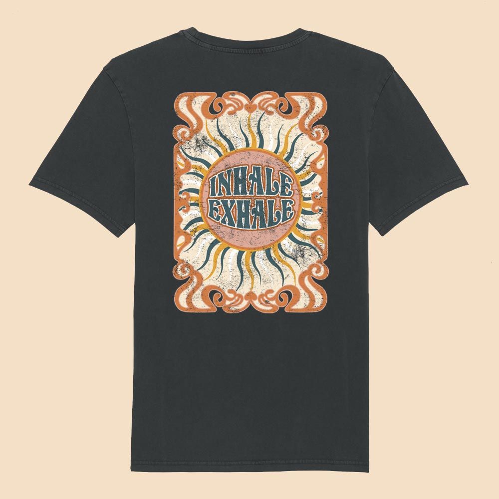 Moonrise Ladies vintage black western tees inhale