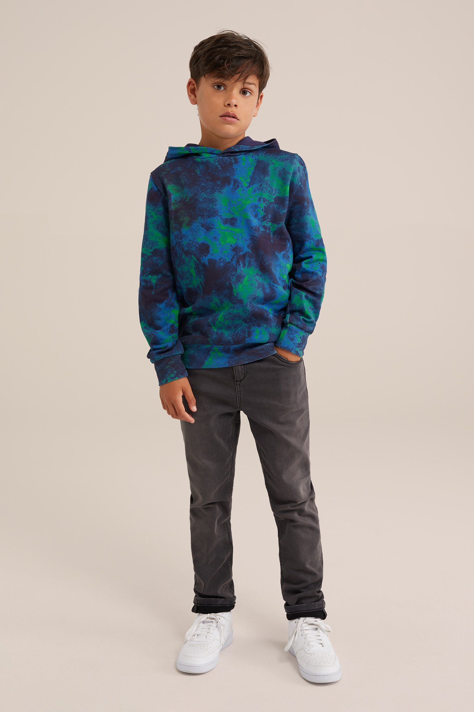 Jongens hoodie met dessin Blue Ridge Multikleur