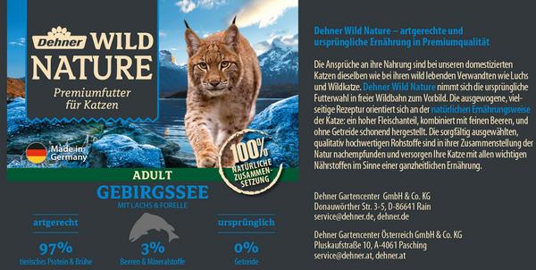 Dehner Wild Nature Nassfutter für Katzen