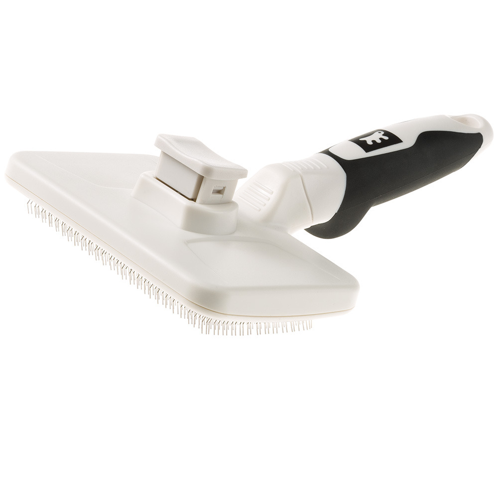 Carde pour chiens et chats gro 5770, taille l, brosse, soin du sous-poil, pour poil moyen et long