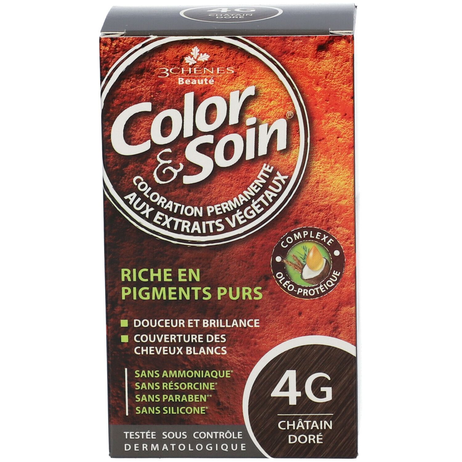 Les 3 Chênes Color & Soin Coloration 4G Goldkastanienbraun