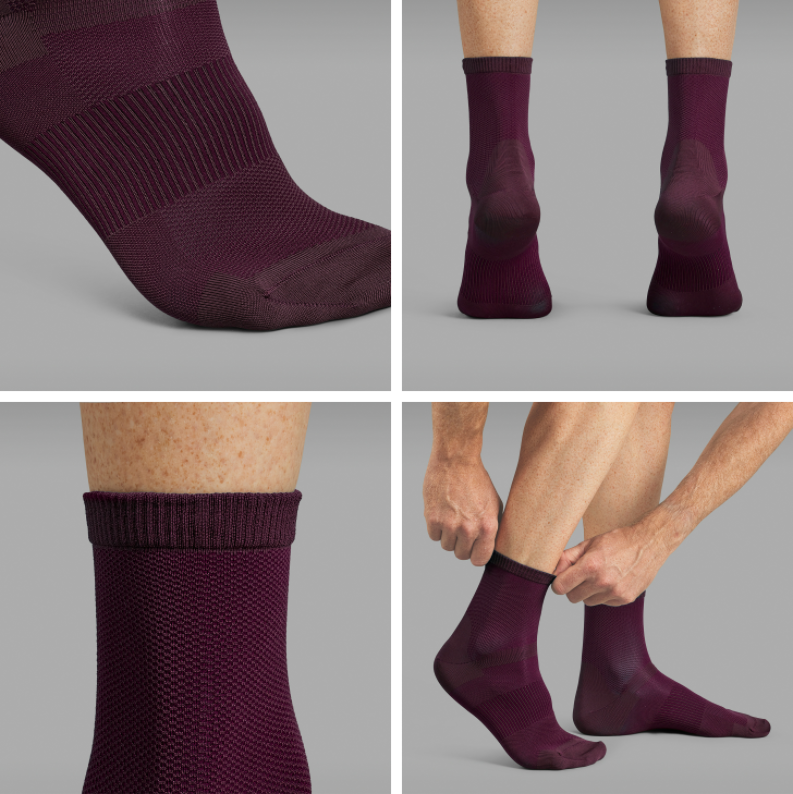 GripGrab Lightweight Airflow Strømper Mørkerød
