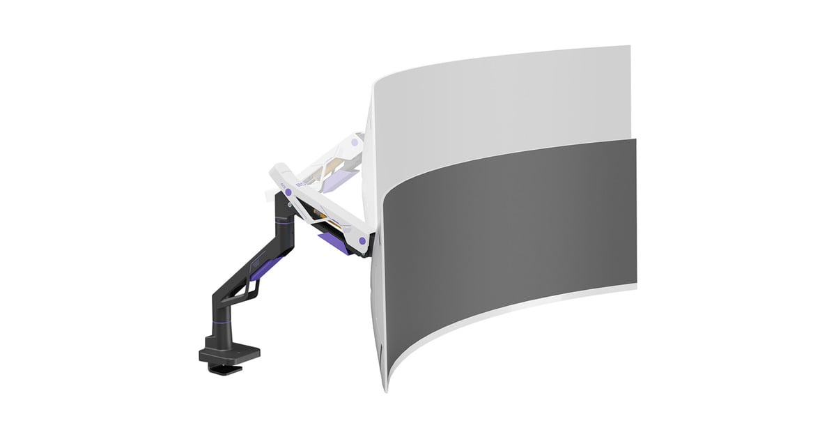 NeomountsDS70-256BL1 Gaming monitorarm 24-57” - gasveer - Topfix - 180°-stop  (Zwart)