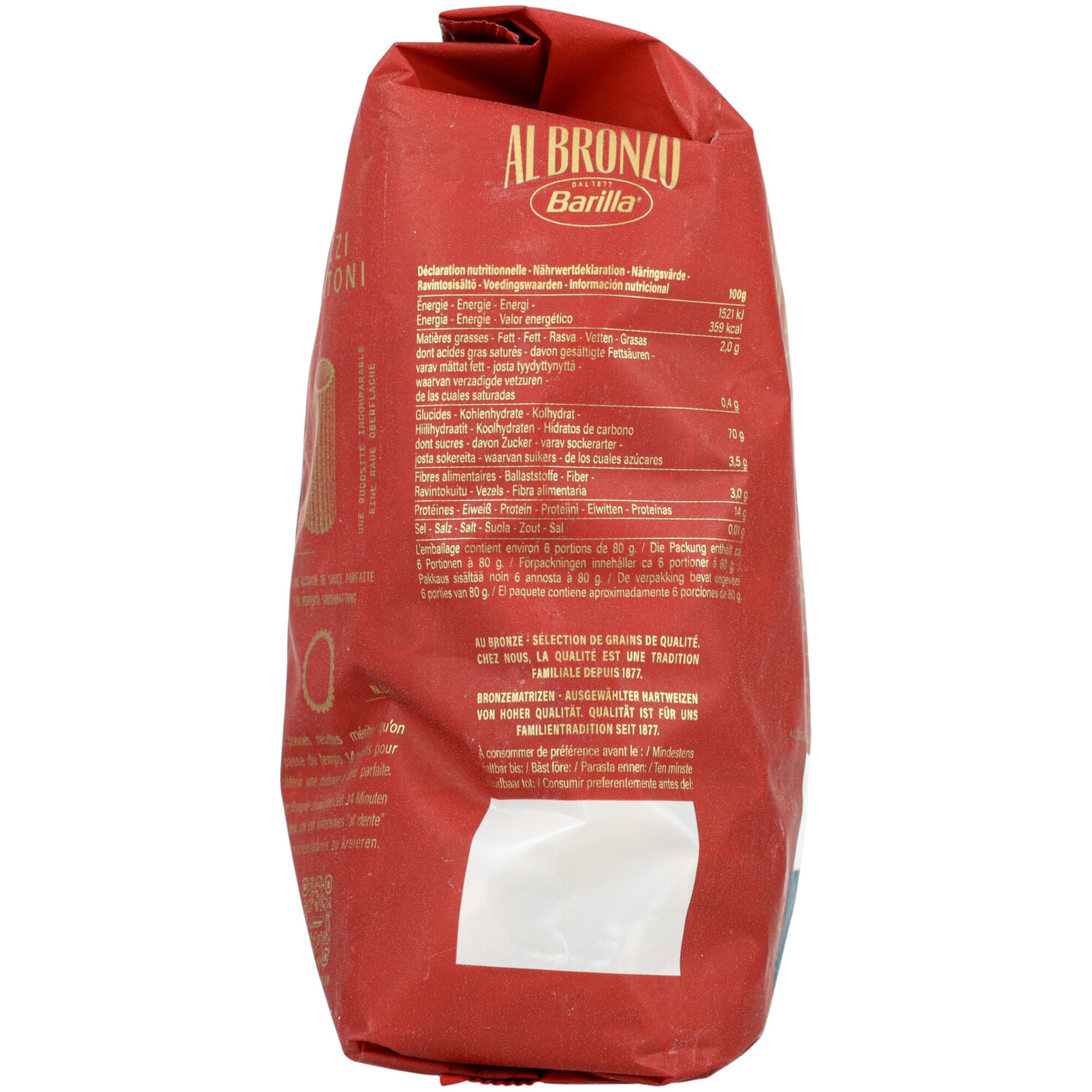 Barilla AL BRONZO Mezzi Rigatoni