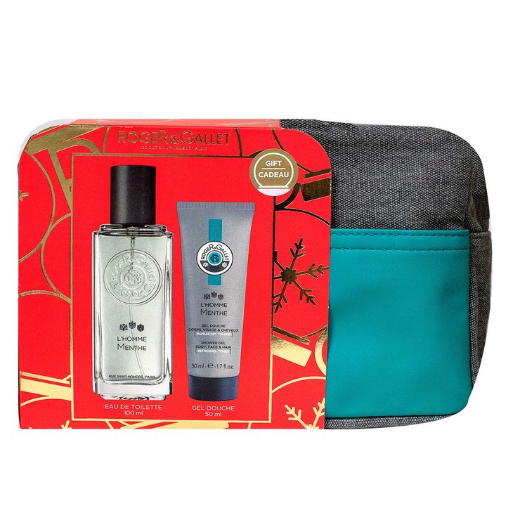 Trousse L'homme Menthe eau toilette 100ml et gel douche 50ml offert