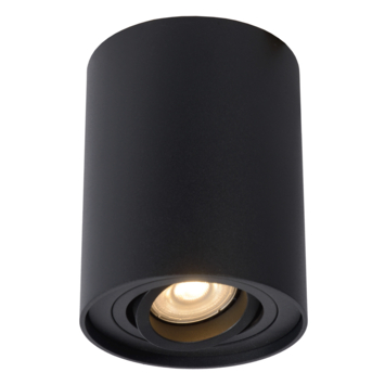 Lucide opbouwspot Tube zwart