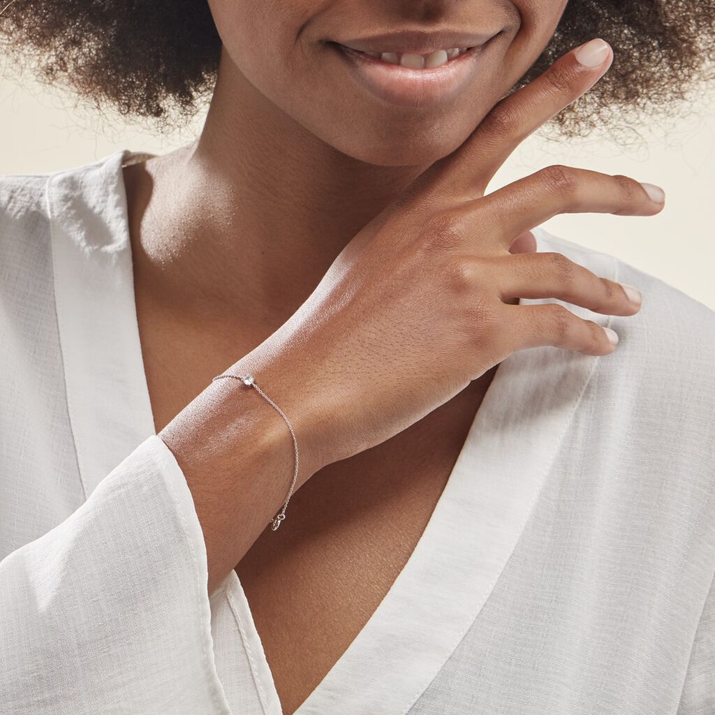 Bracelet Argent Blanc Lylwenn Oxyde De Zirconium