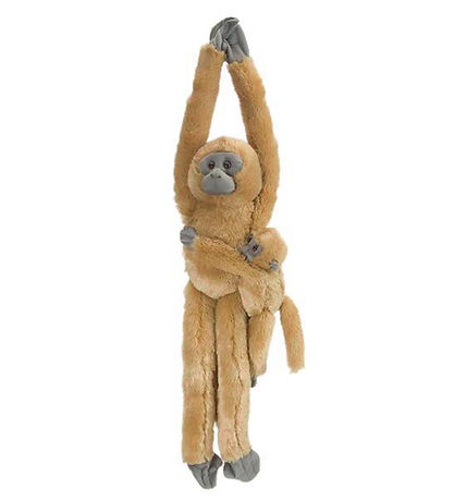 Wild Republic Kuscheltier - Hängender Affe - 18x55 - Langur m. J