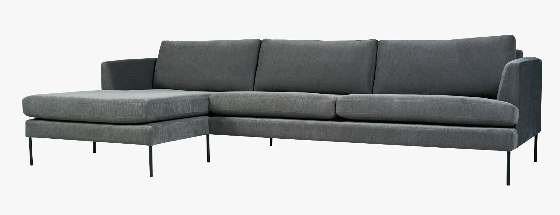 Setetrekk pakke sjeselong venstre grå - 60x60x60 cm