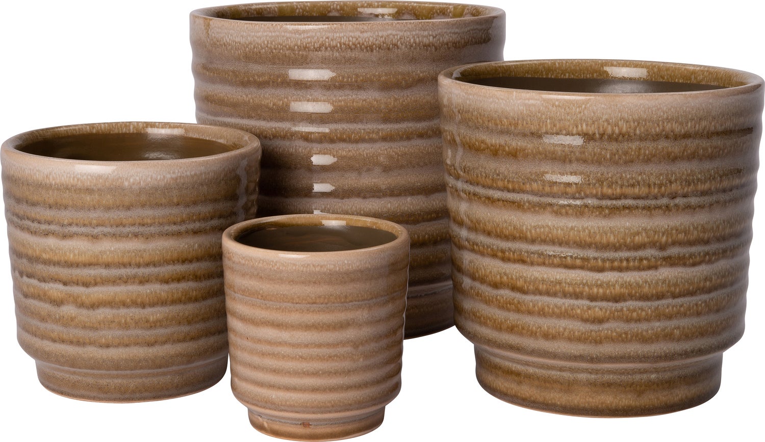 Intratuin bloempot Noud bruin D 8 H 8 cm