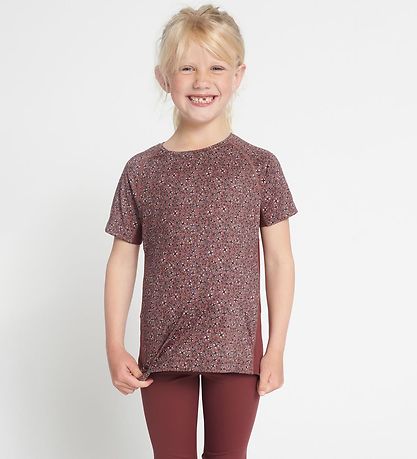 Rethinkit T-Shirt - Carla - Rose Brown Blumen