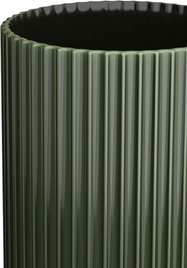 Lyngby Porcelæn Lyngby Vase H31 cm mørk grøn porcelæn Grøn