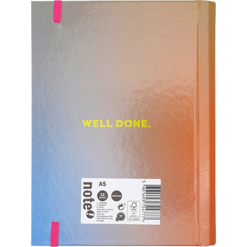 Agenda A5 2025 Semanal Quotes Note! (artigo sortido)