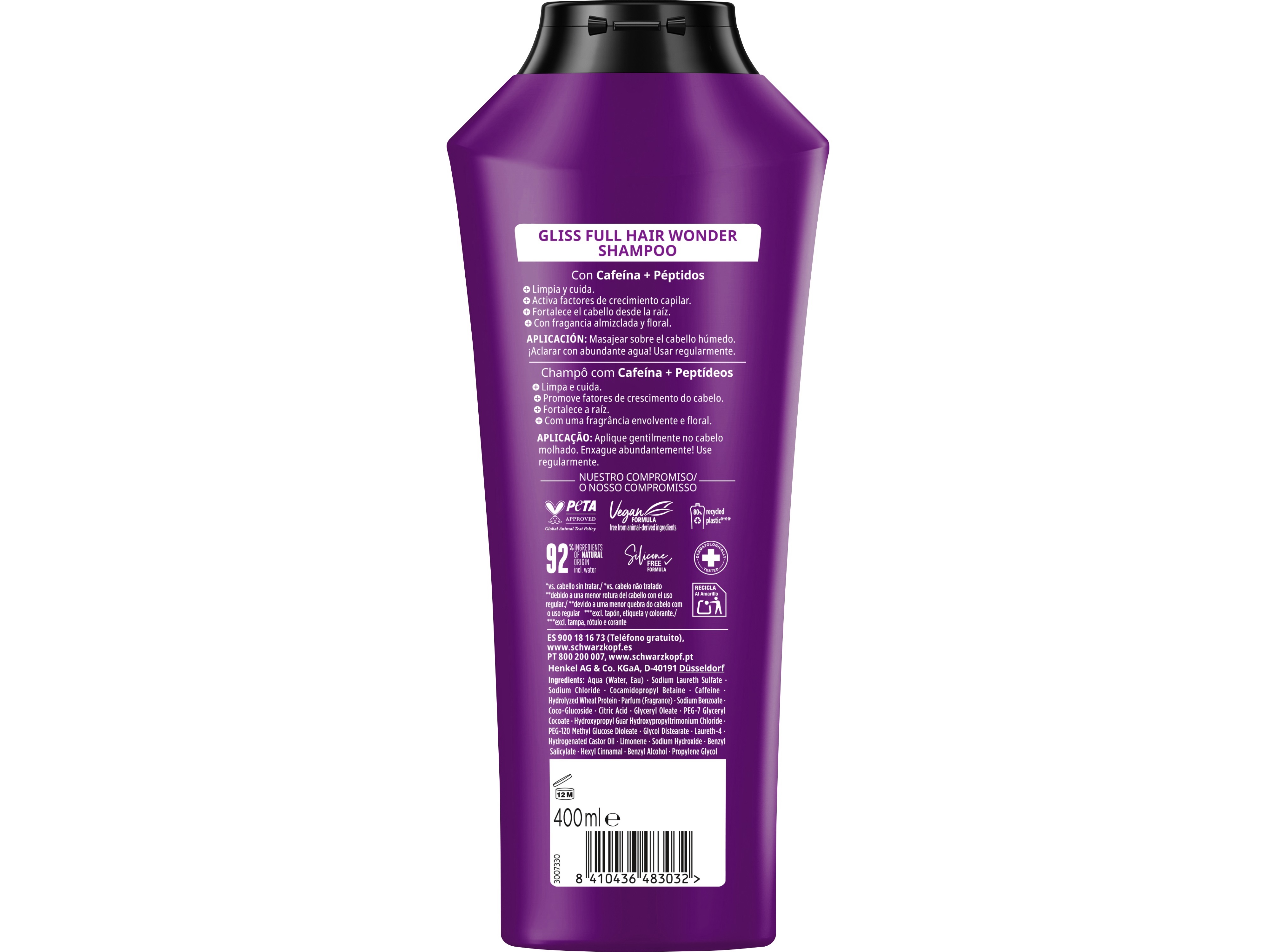 CHAMPÔ GLISS FULL HAIR WONDER 400ML