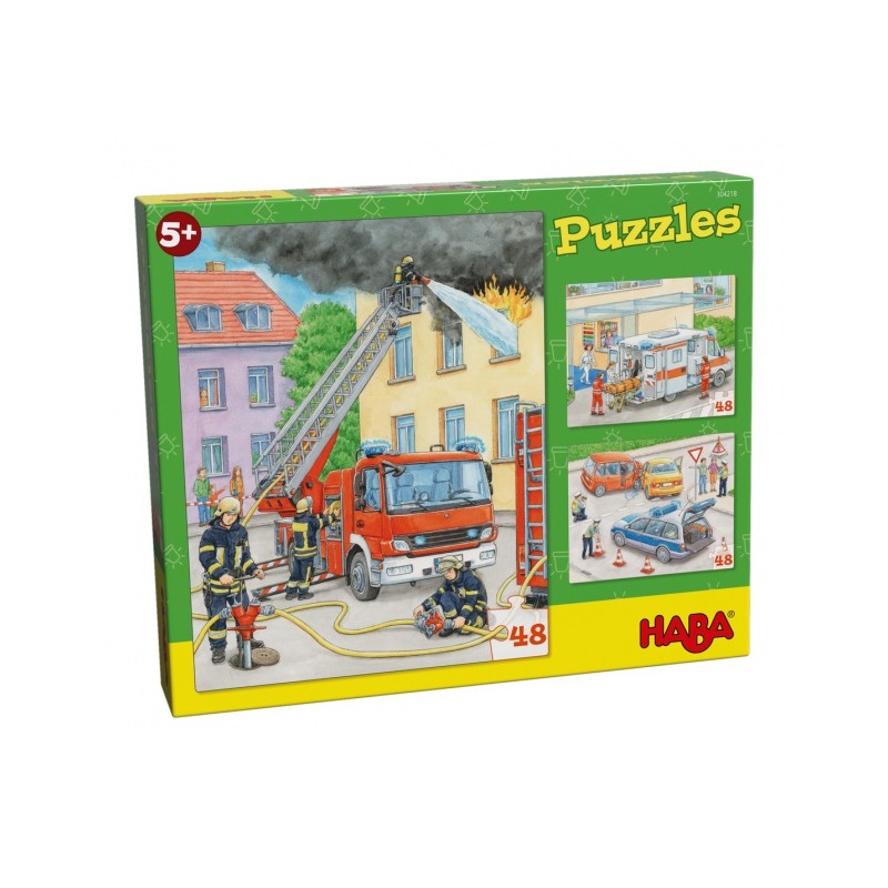 Puzzle 48 pièces - 3 véhicules