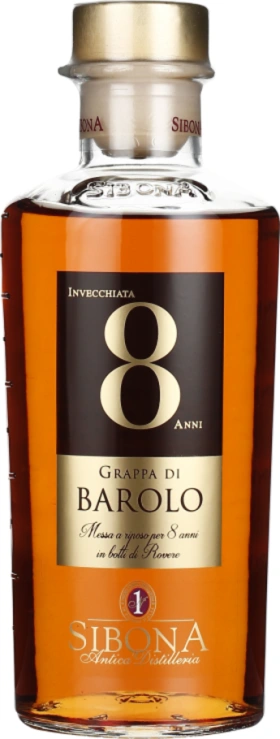 SIBONA GRAPPA 8 YEARS BAROLO 50CL