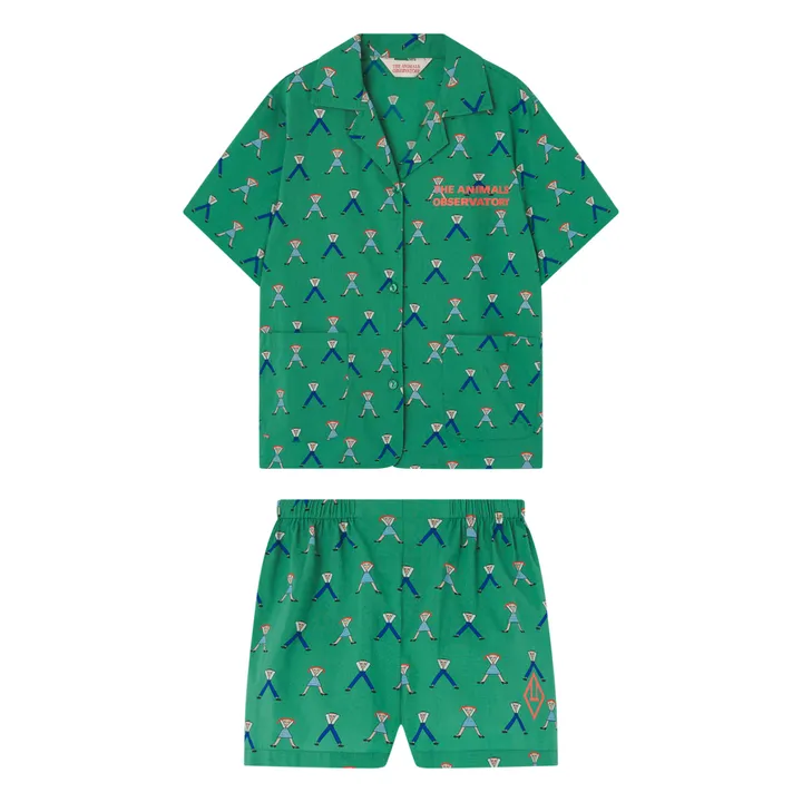 The Animals Observatory Ensemble Chemise et Short Magpie | Vert