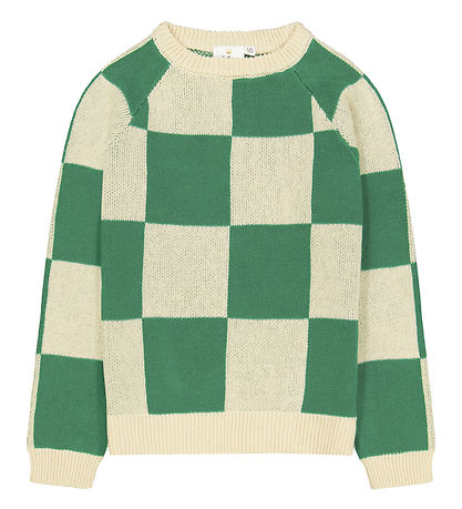 The New Bluse - Strick - TnOlly - Bosphorus/Weiß Kariert