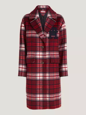 Casaco Relaxed Curve Tartan TH Monogram
