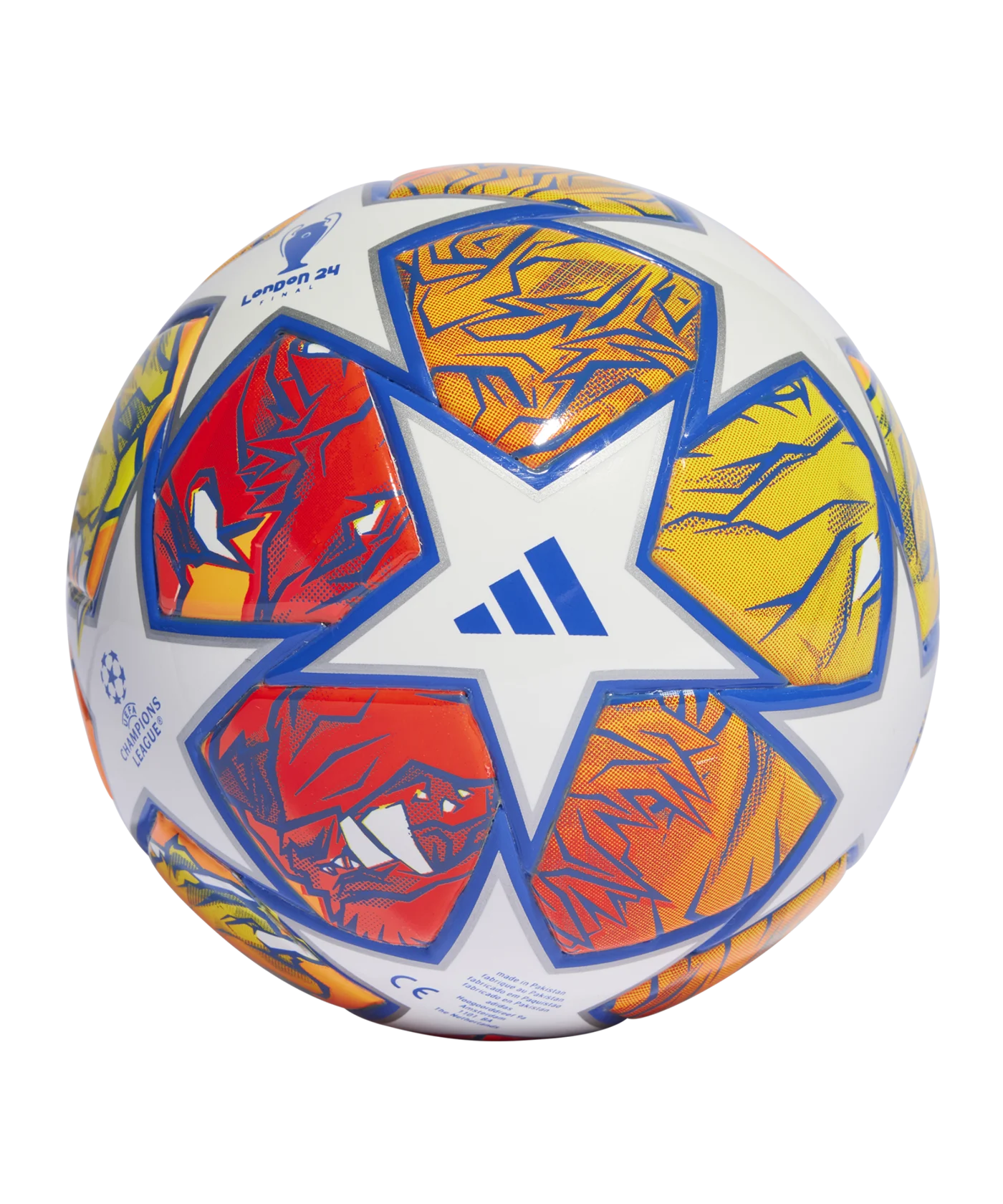 adidas Miniball UCL London Weiss Blau