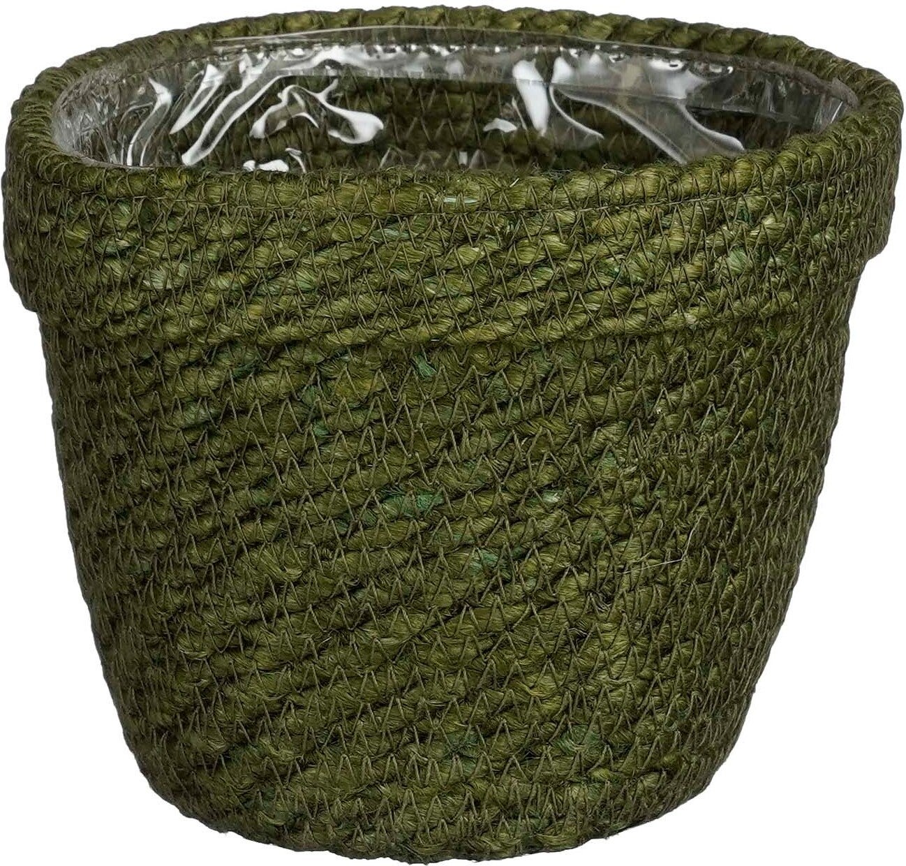 Mica Decorations plantenmand Raja groen D 15 H 14 cm