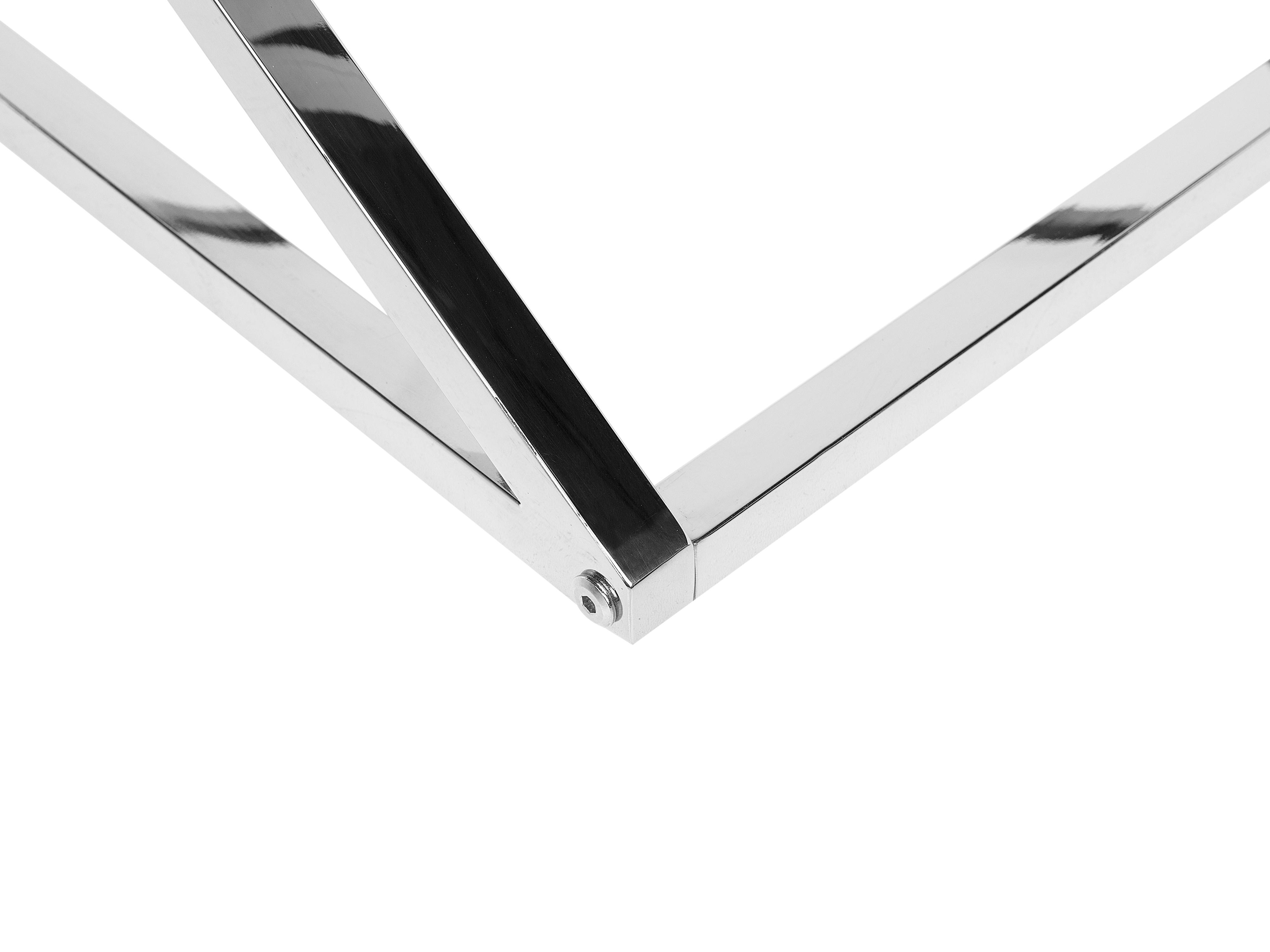 Salontafel BEVERLY Glas Zilver
