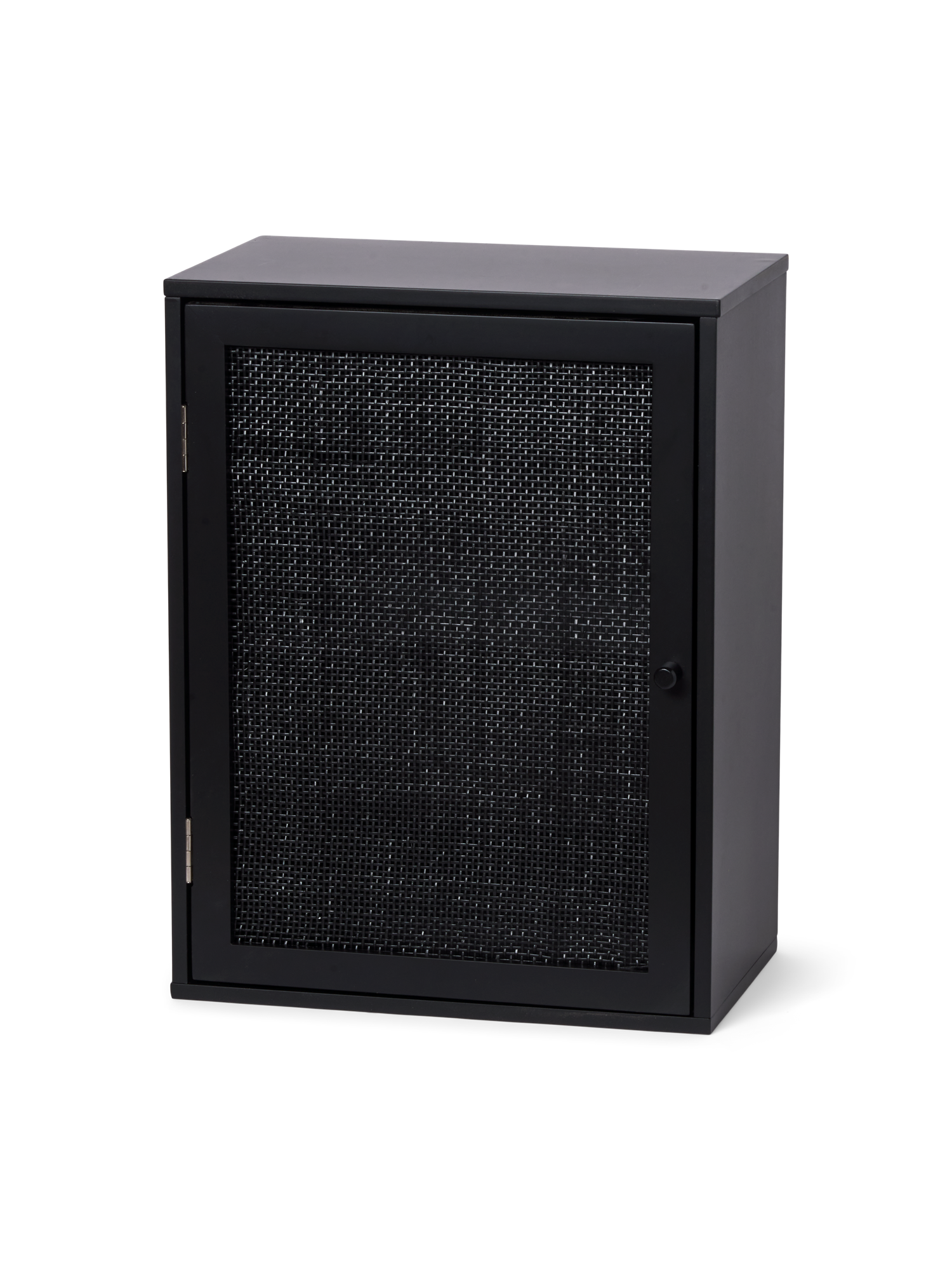 Vægskab | MDF/rattan. 40 x 24 x 52 cm. | Black