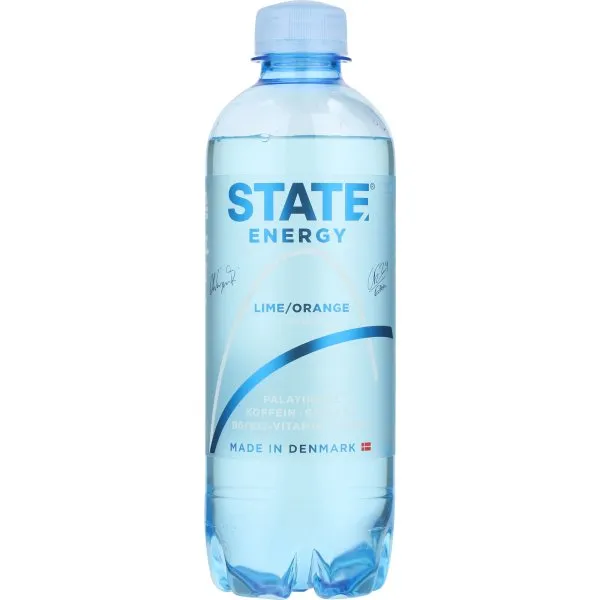 STATE Energy Sparkling Lime Orange 400 ml - (12 stk.) - inkl. pant
