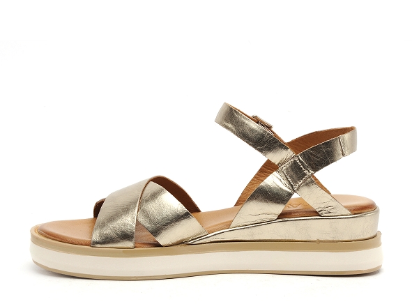 Coco abricot nu pieds plats femme meigneux bronze