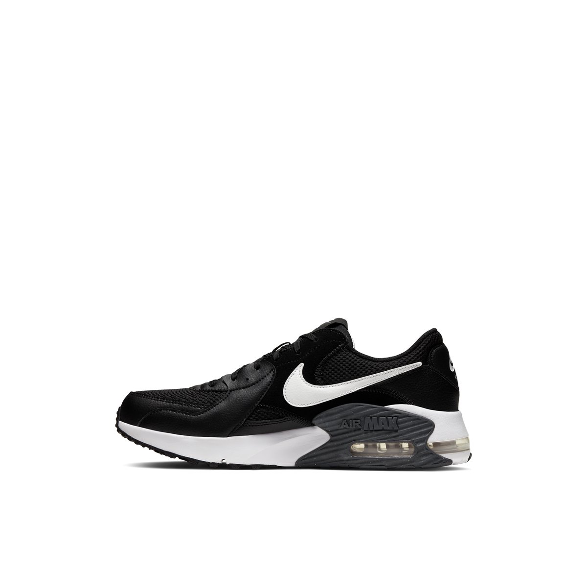 NIKE-Am_excee-m-Avec lacets - Talon plat - Noir/Blanc