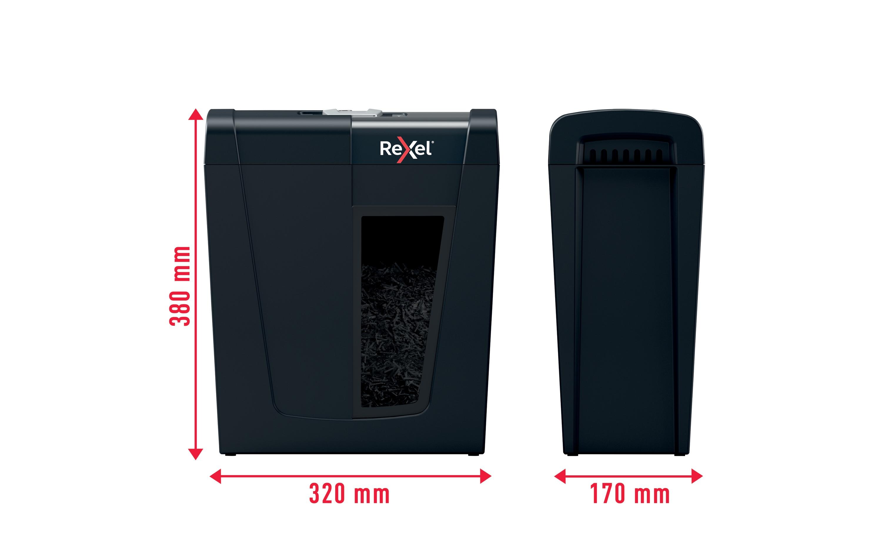 Aktenvernichter Rexel Secure X8, bis zu 8 Blatt<br>Manueller Schredder für die sichere Vernichtung vertraulicher Unterlagen