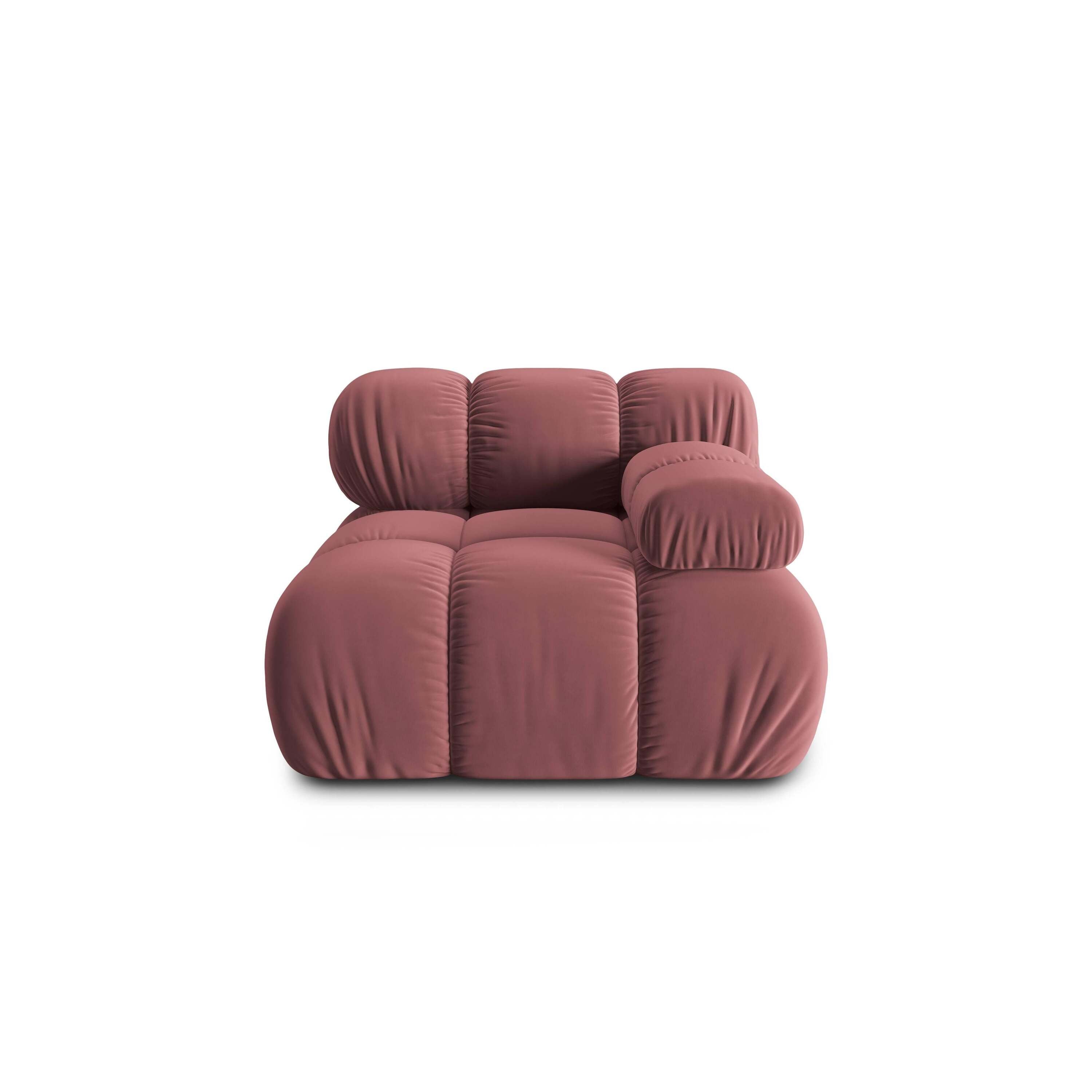Milo Casa Tropea Modulair Bank Element - Hoek  Rechts - Roze