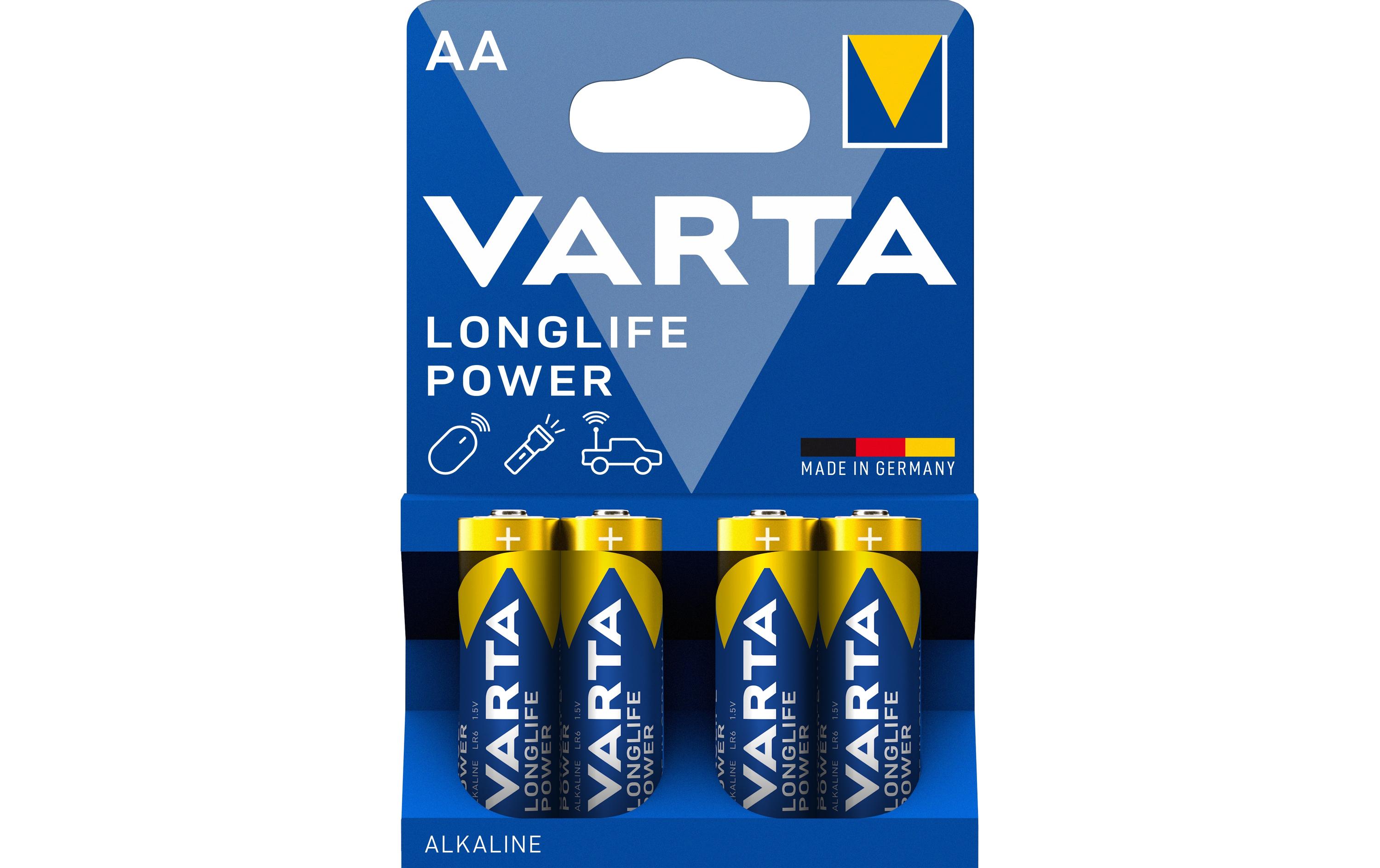 Batterie Longlife Power AA , 4 StückAlkaline Batterie, 1.5 Volt