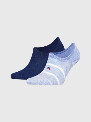 Pacote com 2 pares de meias com estampa de bandeira.
